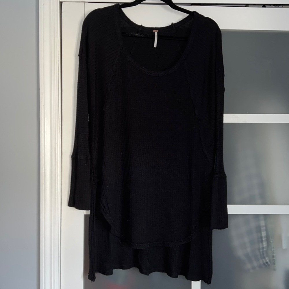 Free People Waffle Knit Tunic